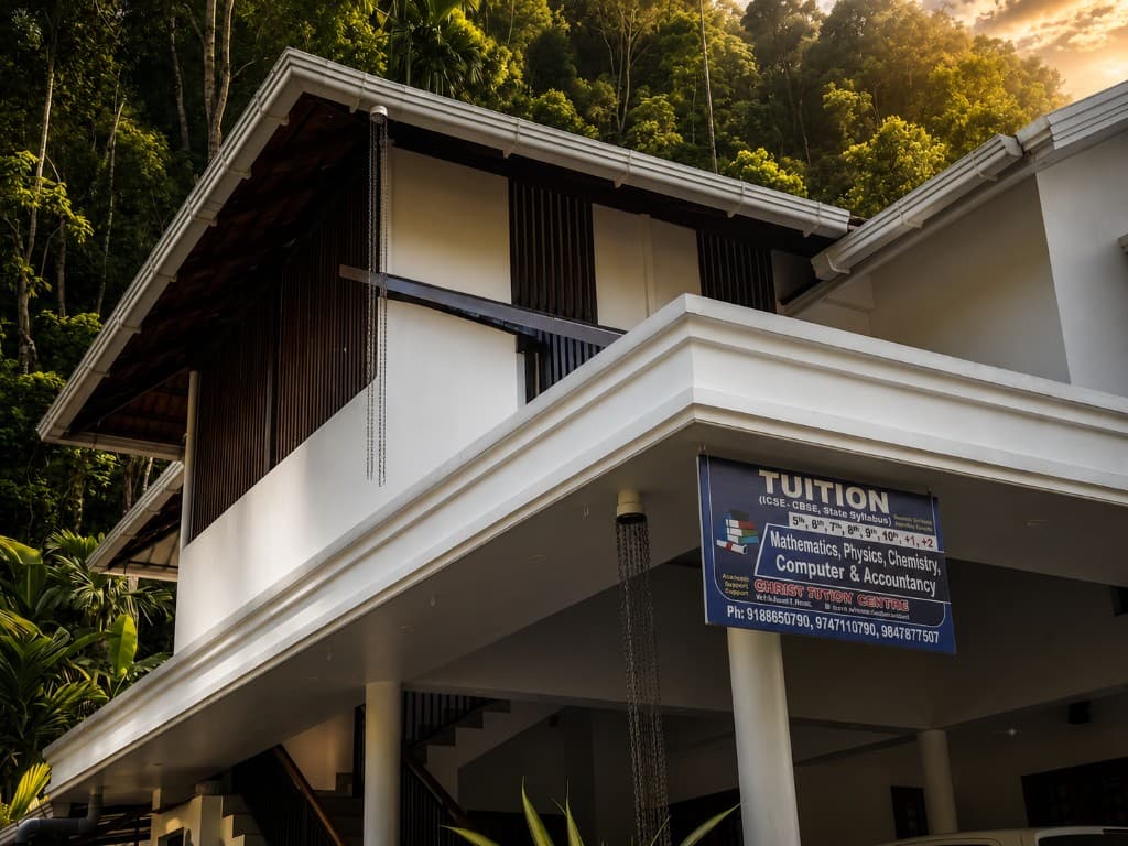 Christ Tuition Centre building in Pala with centre signage